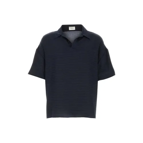 SAINT LAURENT Silk Polo Shirt