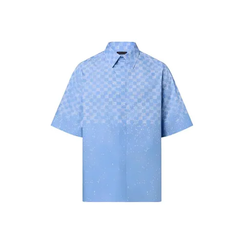 LOUIS VUITTON New Quarterly Products Of LV Shirt Men's Blue
