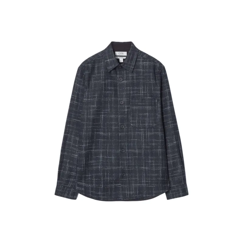 COS Shirts Men Navy Blue-0