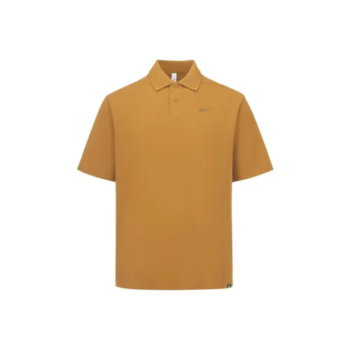 Reebok Polo Shirts Men Brown