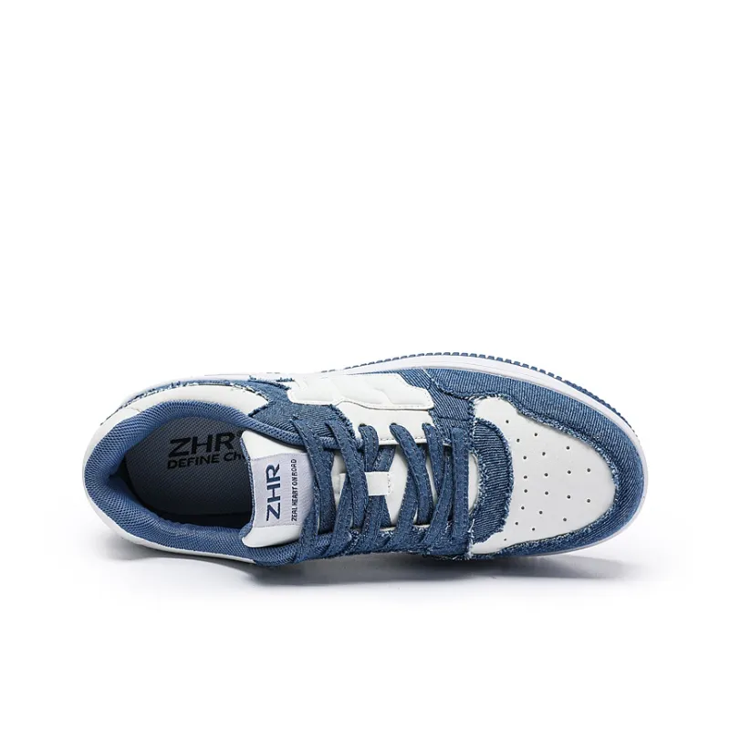 ZHR Slip Resistant, Abrasion Resistant, Lightweight, Breathable, Height Increasing Low Top Skateboard Shoes Unisex-24