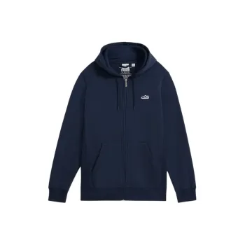 PUMA Sudadera Con Capucha Y Cremallera Completa Con Logotipo De Gamuza Para Hombre