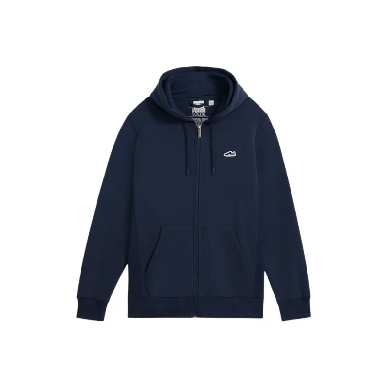 PUMA Sudadera Con Capucha Y Cremallera Completa Con Logotipo De Gamuza Para Hombre-0