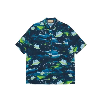 GUCCI Abstract Print Short sleeved Shirt