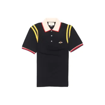 GUCCI Polo Shirts Men Black