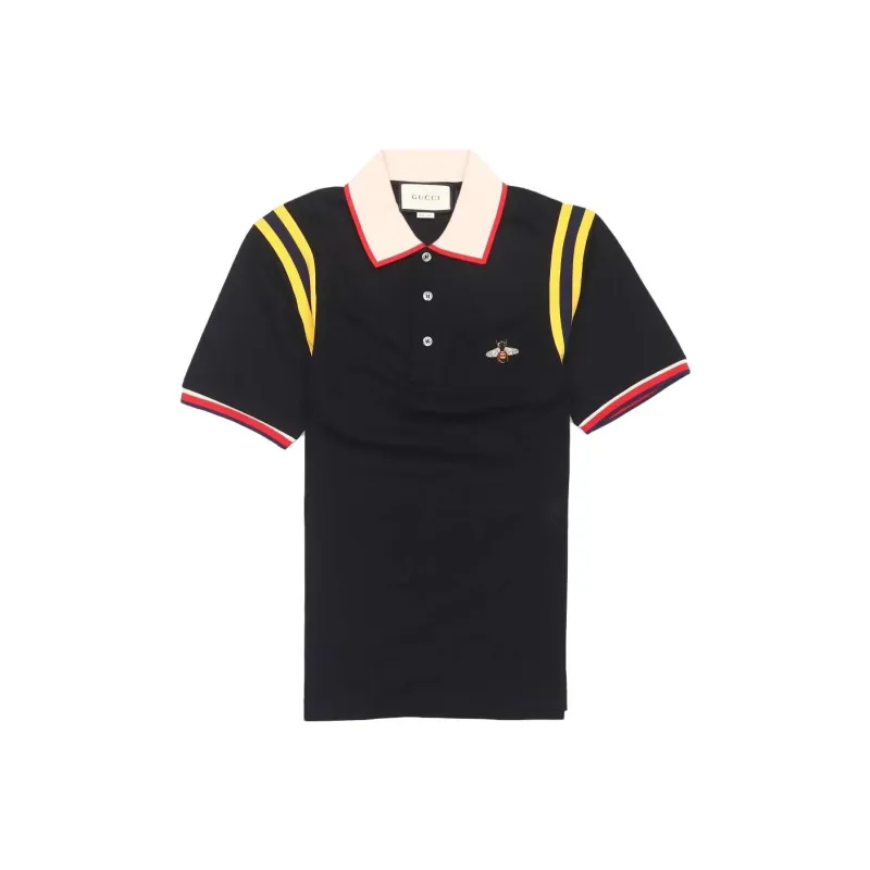 GUCCI Polo Shirts Men Black-0
