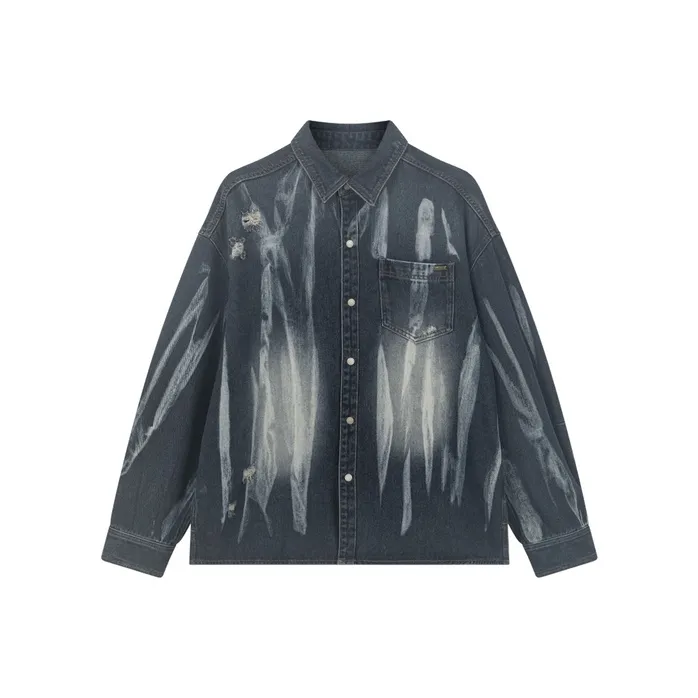 Bosieagender Shirt Unisex Vintage Blue-0