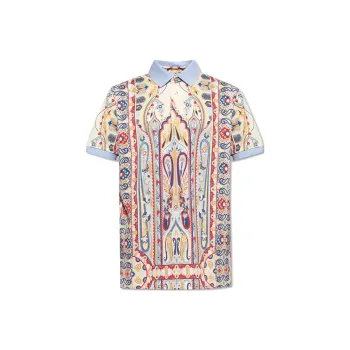 ETRO Floral Paisley Polo Shirt