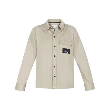 CK/Calvin Klein Utility Shirt Men's Beige