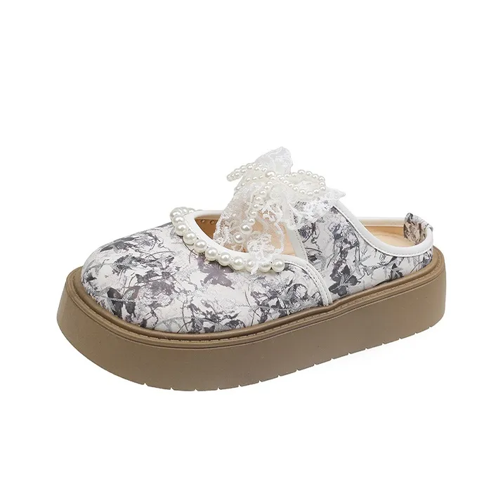 MCKP Rubber Sole Quiet Wrap toe Slippers Women's-0
