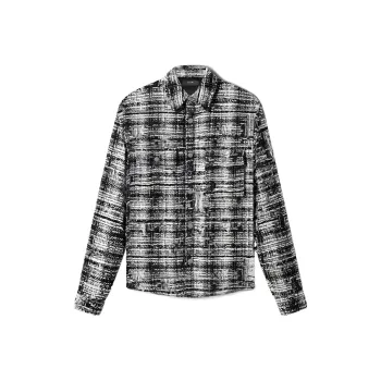 AMIRI Tweed Padded Overshirt