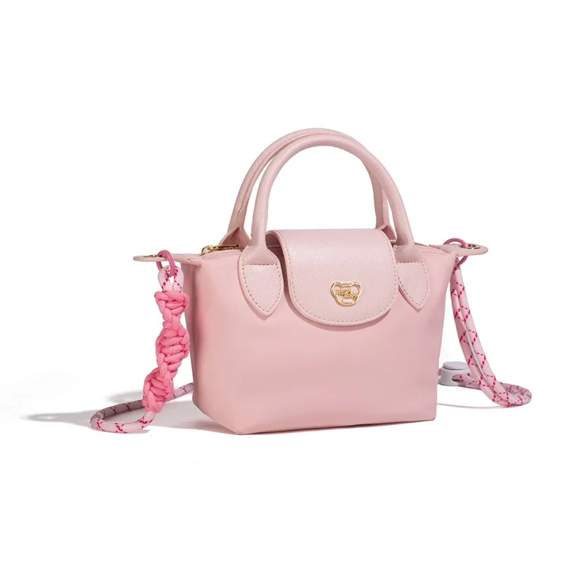 NOISY TEDDY Nylon Dumpling Bag Handbag Regular Women's Pink/Blue/Rose Red/Purple-2