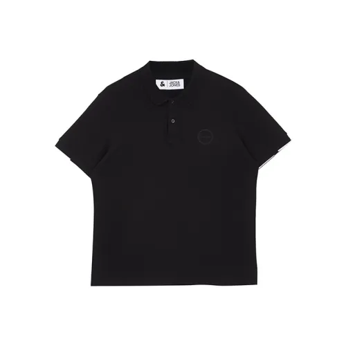 JACK&JONES Polo Shirts Men Black PURE BLACK
