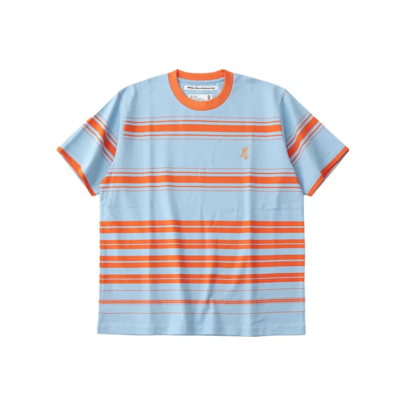 White Mountaineering T Shirt Men's Orange/Blue-0