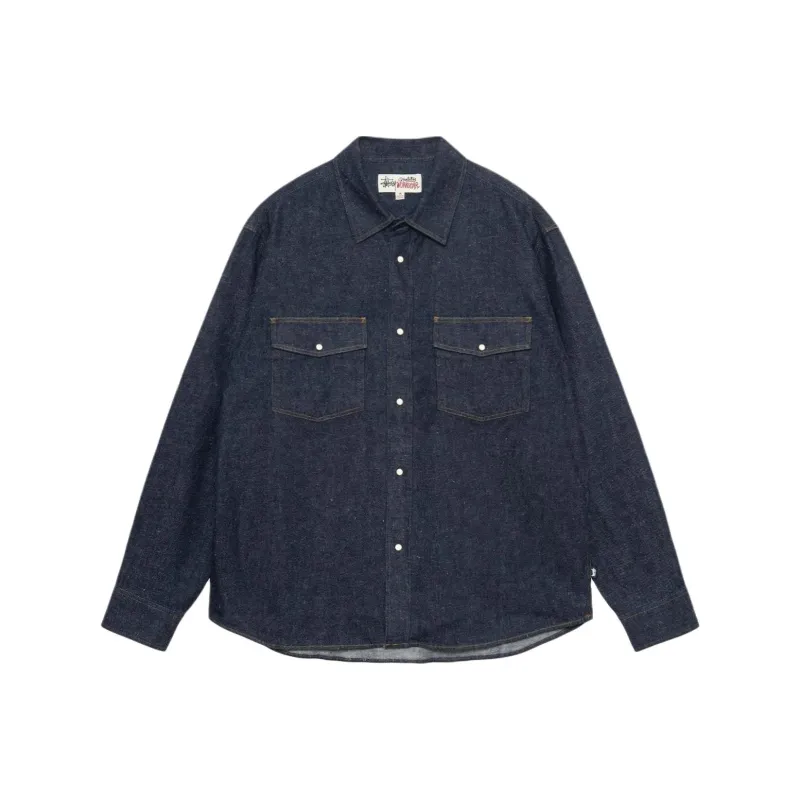 Stussy Boxy Western Denim Shirt-5