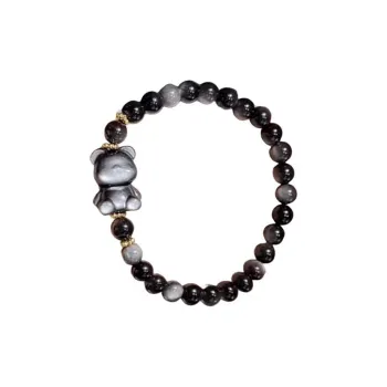 VIVIWELL Natural Obsidian Bracelets Unisex