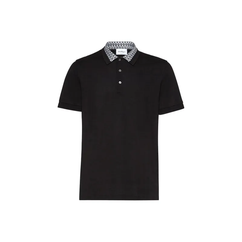 Ferragamo Polo Shirts Men Black-0