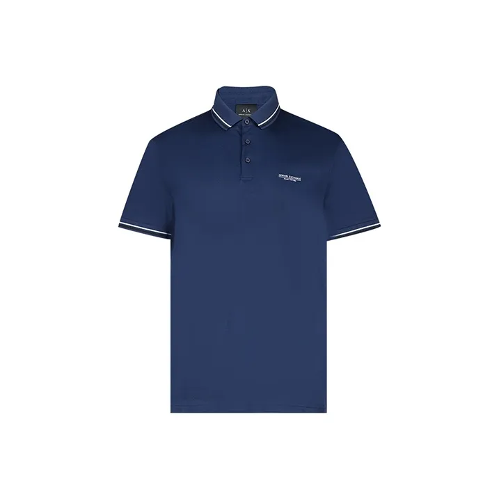 ARMANI EXCHANGE Polo Shirts Men Blue-0
