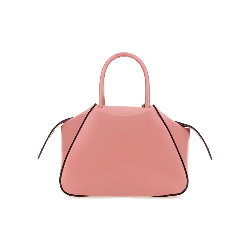 PRADA Leather One Shoulder Handbags Women's Pink-4