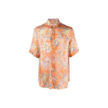 ETRO Paisley Print Collared Button-Up Shirt