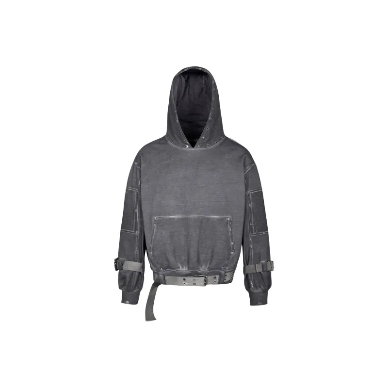 Merge Lab. Sweatshirt Unisex Dirty Dyed Distressed-0