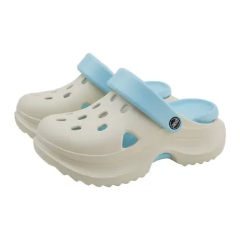 Warm Edge Platform Slippers For Women's Height Increasing, Summer Multicolor, Office Closed Toe Slippers