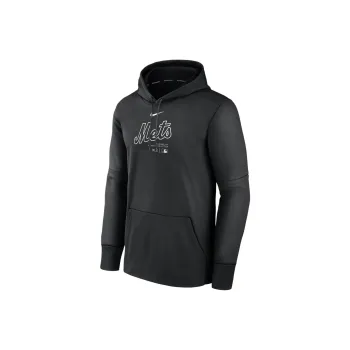 Nike New York Mets Authentic Collection Practice Men's Nike Therma Mlb Pullover Hoodie