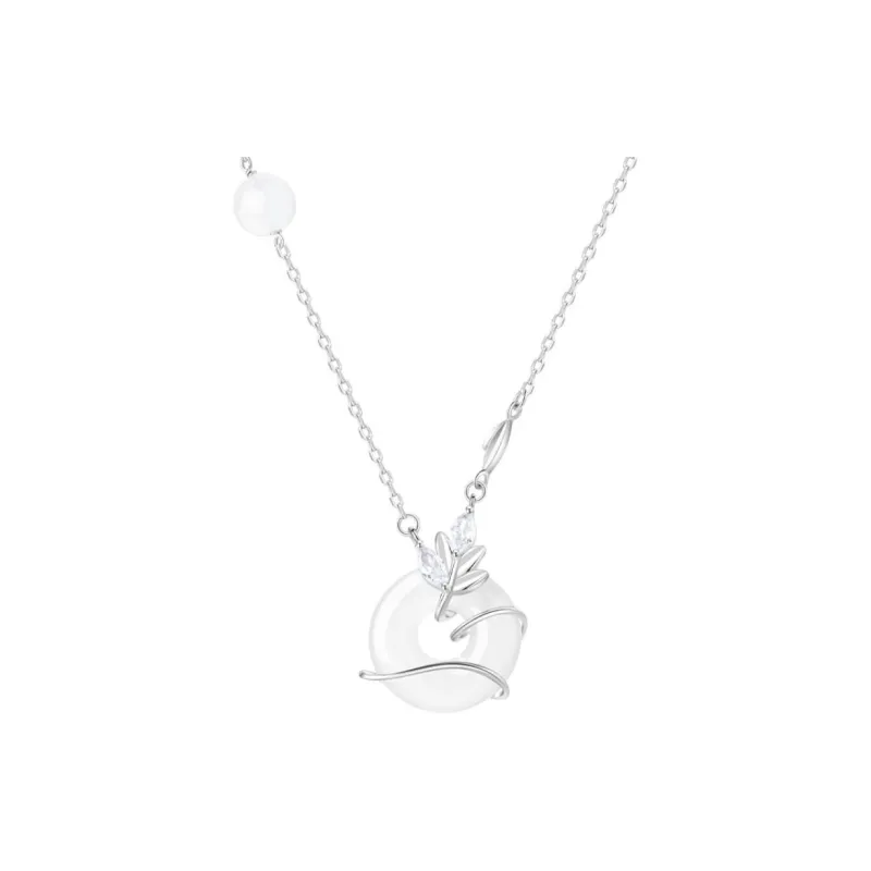 MOLADY Chalcedony S925 Silver Natural Jade Necklace For Women's Women's-0