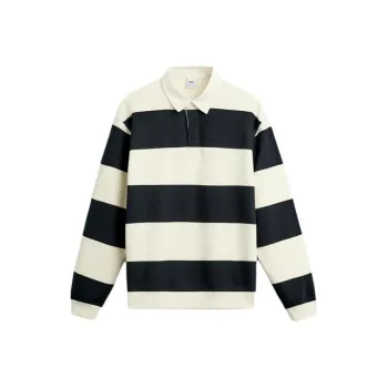 ZARA Polo Shirt Men's Nude/Sea Blue