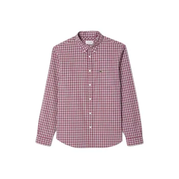 LACOSTE Shirts Men Burgundy