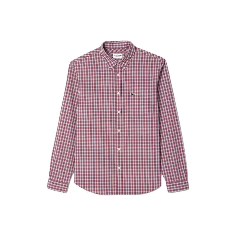 LACOSTE Shirts Men Burgundy-0