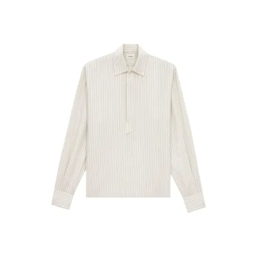 SAINT LAURENT Shirt Men's Gray White