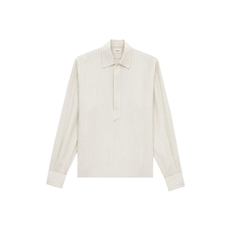 SAINT LAURENT Striped Tunic Shirt-0