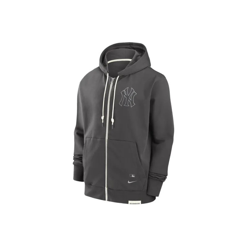 Nike New York Yankees Travel Player Sweatshirt Men's Gray-0