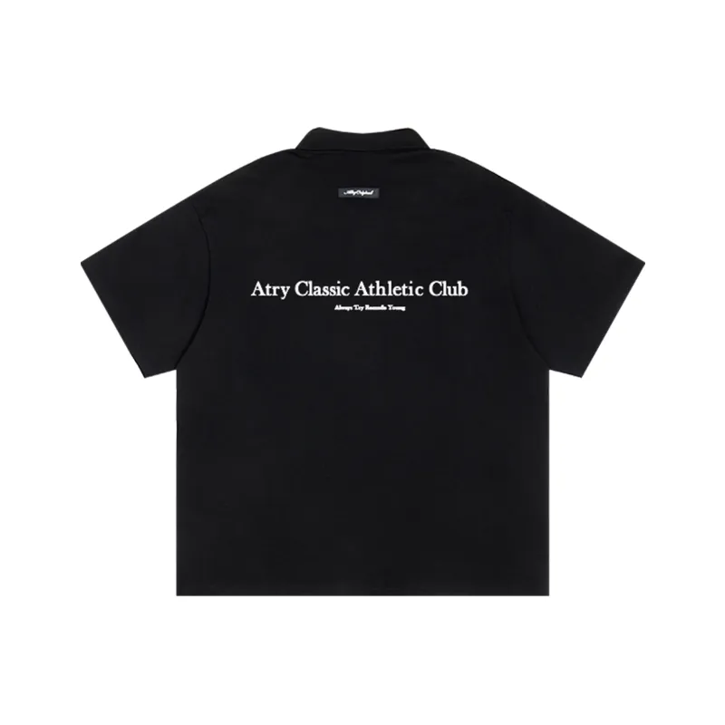 Atry Alphabet Slogan Series Polo Shirts Unisex-5