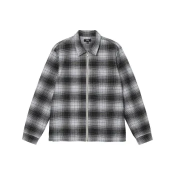 Stussy Paul Shadow Plaid Zip Shirt