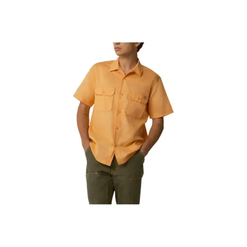 Dickies Madras Short Sleeve Work Shirt Shirt Men's Yellow