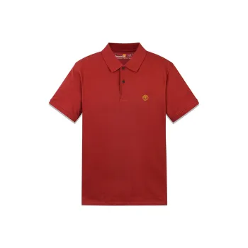 Timberland Polo Shirt Men's Chili Oil