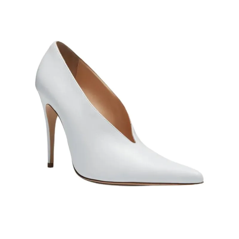 MAGDA BUTRYM Slim Heel High Heels 10.5cm Women's White-2