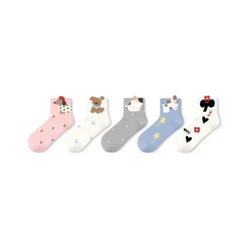 Primeet Ankle Socks Women's 5 Pack-16