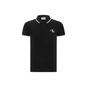 CALVIN KLEIN Polo Shirt Men's Black