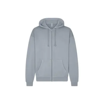 SKIMS TERRY MENS RELAXED ZIP UP HOODIE Sweatshirt Men's PACIFIC/Pacific Blue