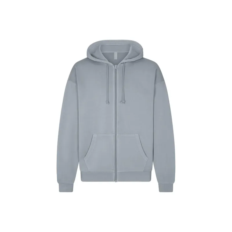 SKIMS TERRY MENS RELAXED ZIP UP HOODIE Sweatshirt Men's PACIFIC/Pacific Blue-0