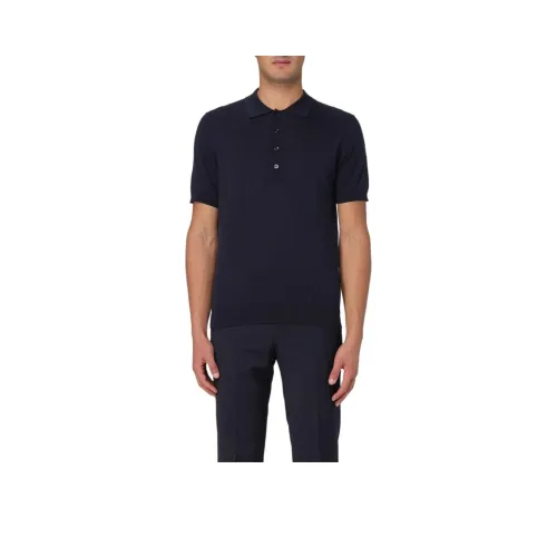 PAOLO PECORA MILANO Polo Shirt Men's Blue