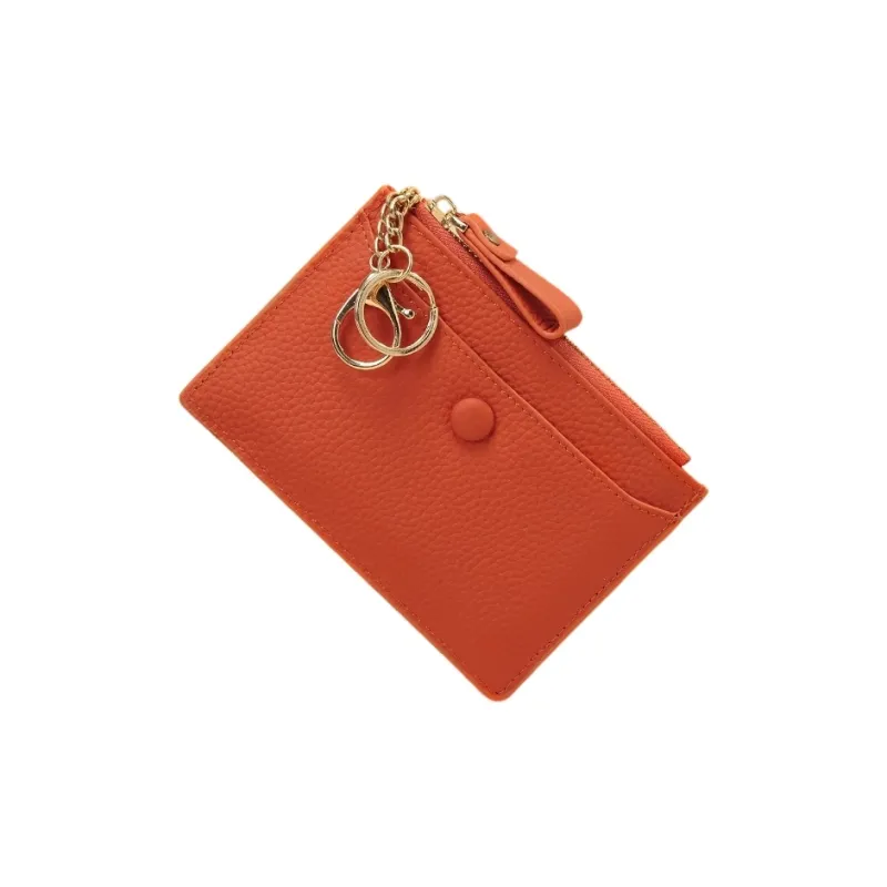 Tong Tong Rabbit Top Grain Cow Leather Coin Purse Women's Yellow/Gray/Orange/Pink/Maroon/Black-3