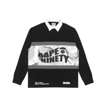 Aape X 9090 Camo Long Sleeves Rugby Polo
