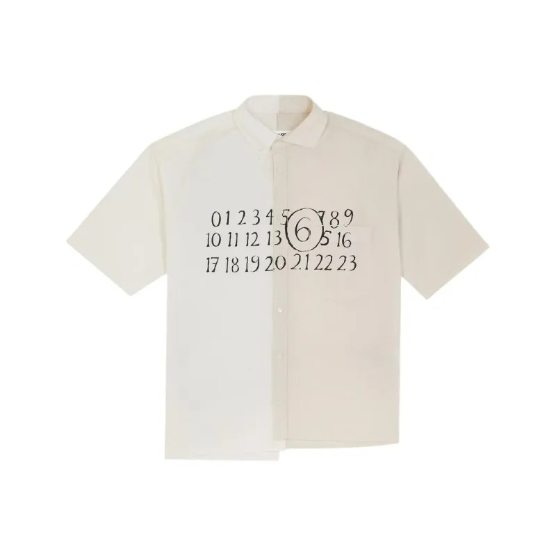 MM6 Maison Margiela Asymmetric Poplin Shirt-0