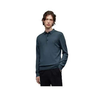 ALLSAINTS Polo Shirts Men Navy Blue