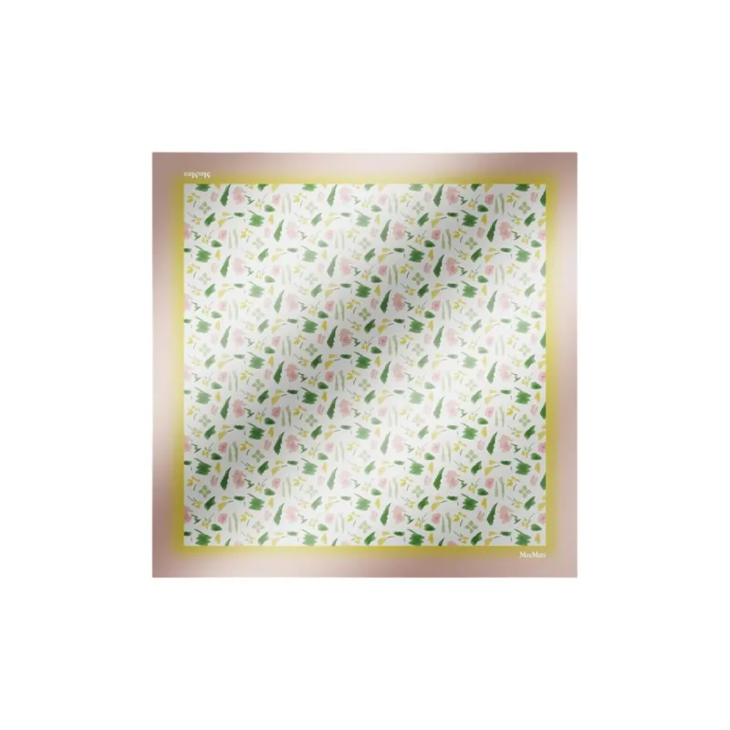 MaxMara Silk Scarves Unisex Umber-0