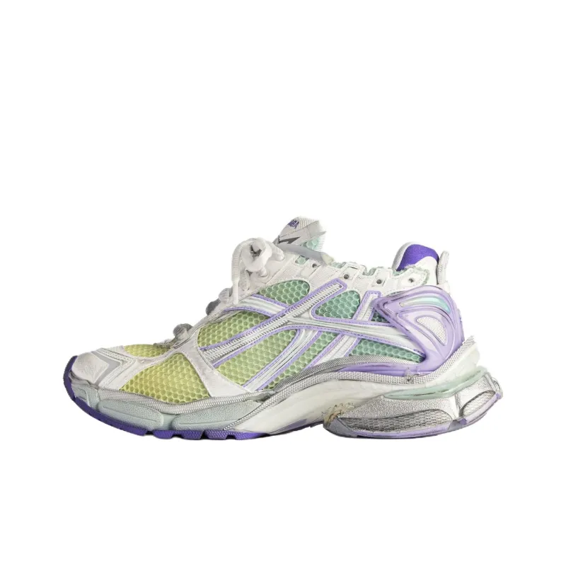 Balenciaga Runner Gradient Low Top Chunky Sneakers Women's White-2